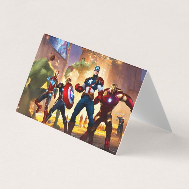 "Guardian of Galaxies: Starfire Sentinel" Business Card (Front)