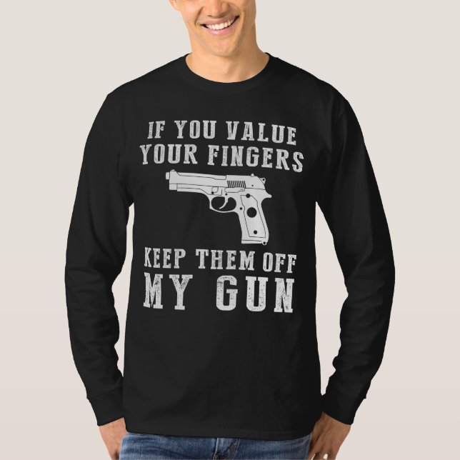 Guardian of Giggles - Keep Off My Gun Funny Tee &  (Front)