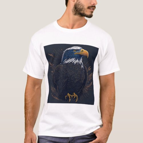 Guardian of Liberty An Inspiring Eagle  T_Shirt
