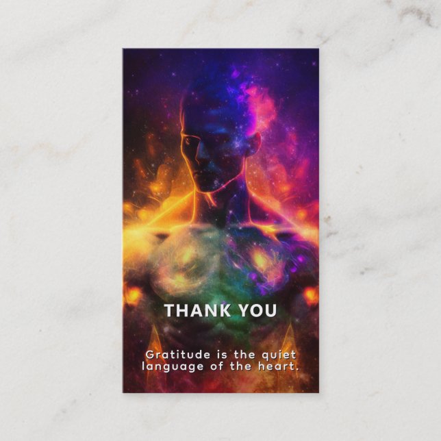 Guardian of Peace | Luminous Human Business Card (Front)
