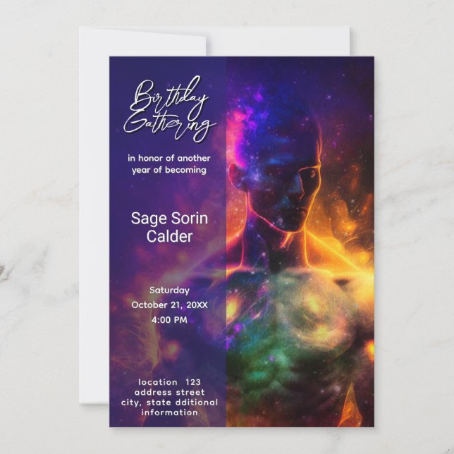 Guardian of Peace | Luminous Human Invitation (Front)