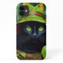 Guardian of Strength: Majestic Cat Phone Cover wit