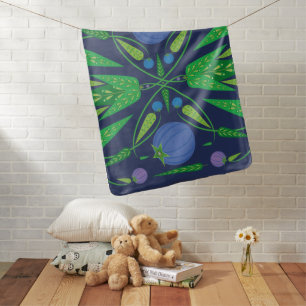 Guardian Of The Blueberries Baby Blanket