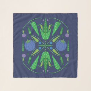 Guardian Of The Blueberries Chiffon Scarf