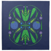 Guardian Of The Blueberries Cloth Napkins