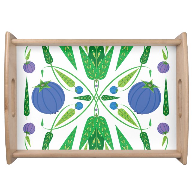 Guardian Of The Blueberries Serving Tray (Front)