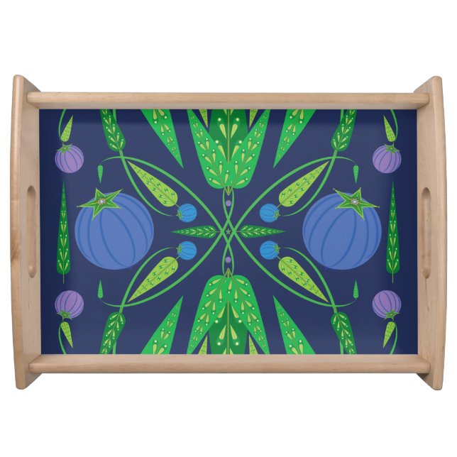 Guardian Of The Blueberries Serving Tray (Front)