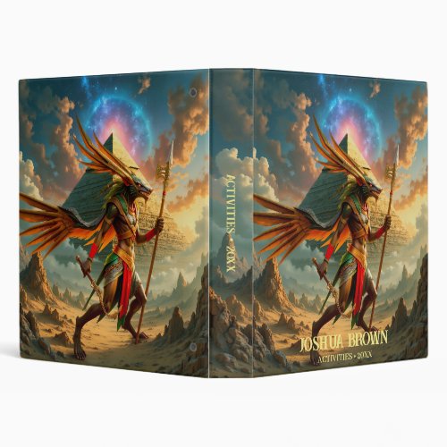Guardian of the Celestial Gate – Anubis  3 Ring Binder
