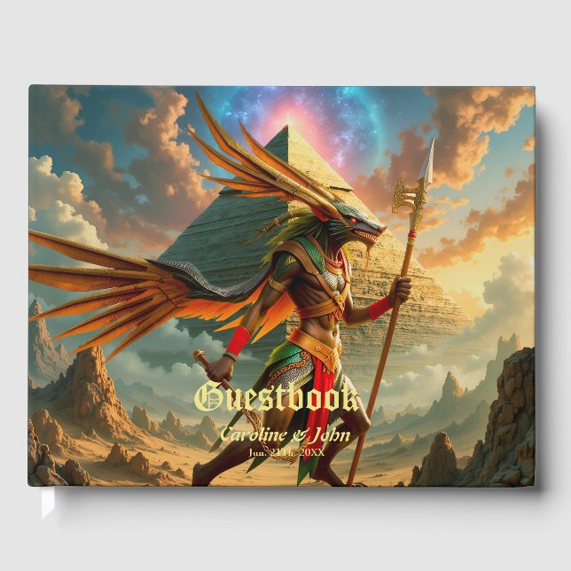 Guardian of the Celestial Gate – Anubis  Guest Book (Front)