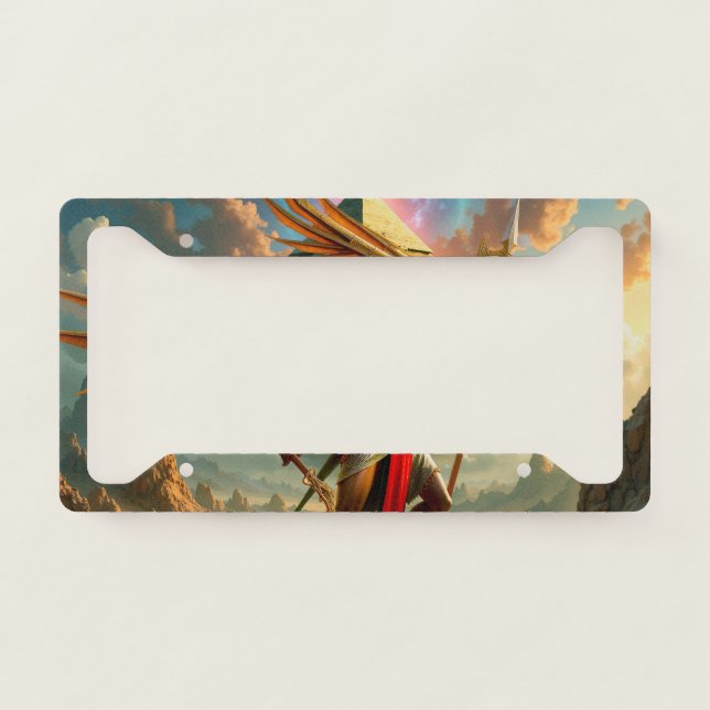 Guardian of the Celestial Gate – Anubis  License Plate Frame (Front)