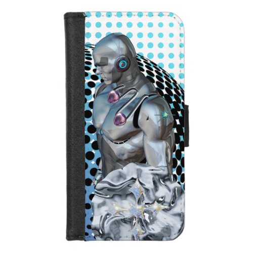 Guardian of the Digital Realm  iPhone 87 Wallet Case