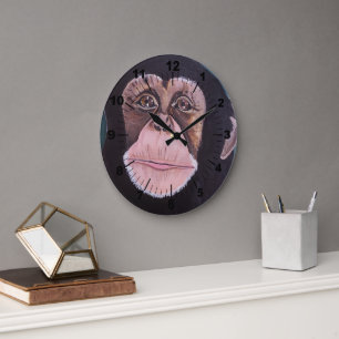 Guardian of the Forest Painting by Alfred Fox Large Clock