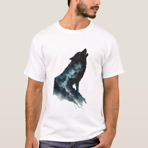  Guardian of the Forest The Howling Wolf t_shirt