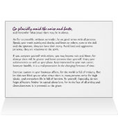 Guardian of the Galaxy DESIDERATA Cards (Inside Horizontal (Top))