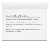 Guardian of the Galaxy DESIDERATA Cards (Inside Horizontal (Bottom))