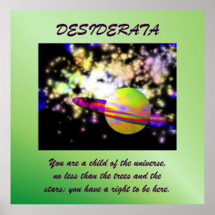 Guardian of the Galaxy DESIDERATA Poster