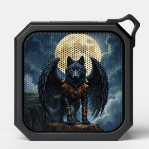 Guardian of the Moon – The Black Winged Wolf Bluetooth Speaker