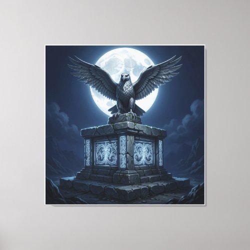 Guardian of the Moonlit Sanctuary Canvas Print
