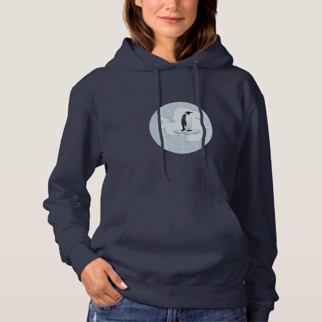Guardian of the South Pole Antarctica Flag Hoodie (Front)