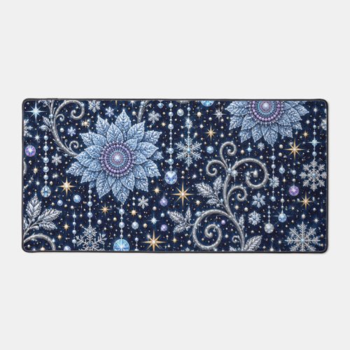 Guardian of the Winter Night in the Star Garden Desk Mat