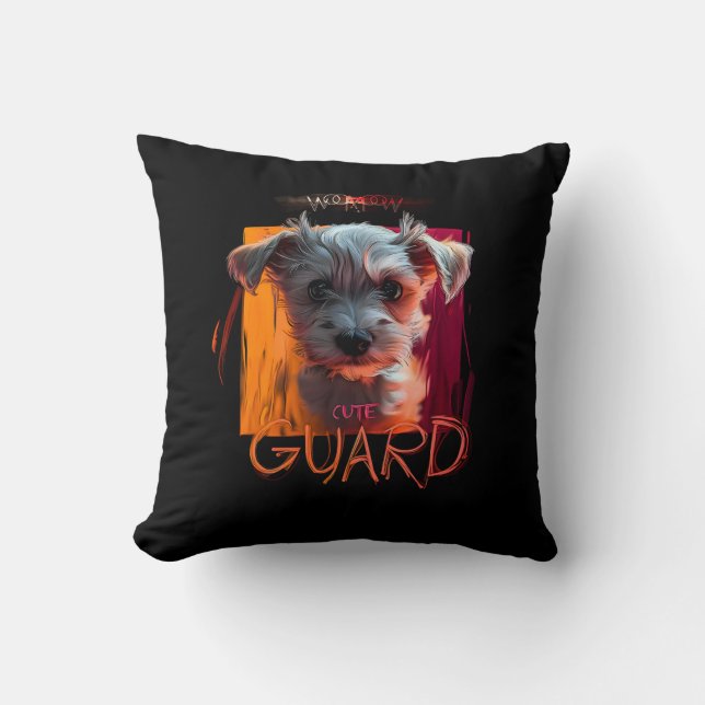 Guardian of your home throw pillow (Front)
