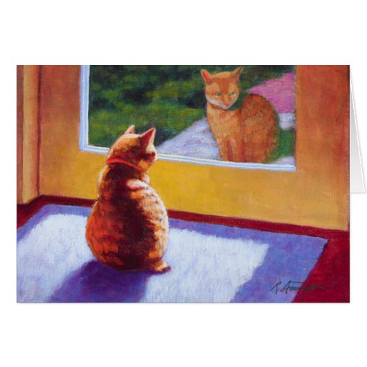 Guardian Orange Manx Cat Cards (Front Horizontal)