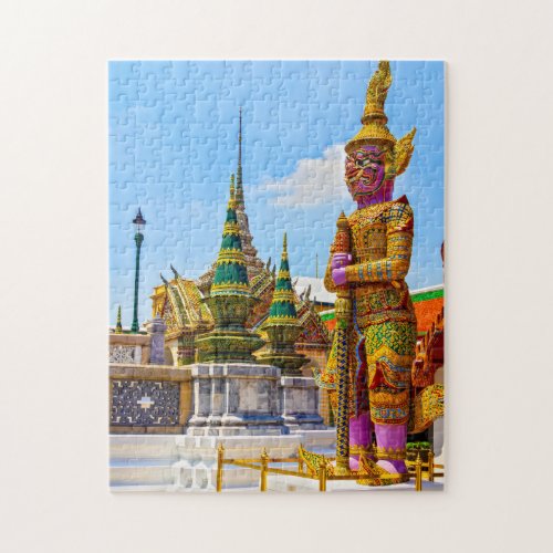 Guardian statue photo print postcard square paper  jigsaw puzzle
