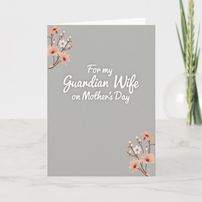 Guardian Wife Mothers Day Card (Front)