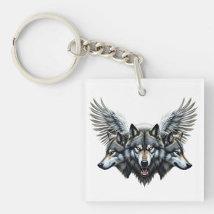 Guardian Wolves Keychain