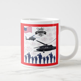 Guardians of Freedom bright red Giant Coffee Mug