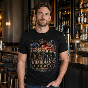 Guardians Of Liberty America 250 Military Tribute T-Shirt