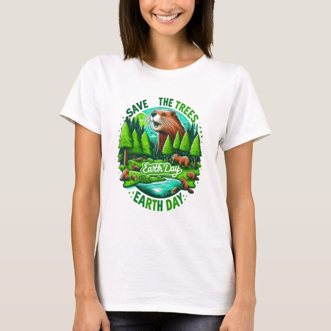 Guardians of the Forest: Earth Day Initiative T-Shirt (Front)