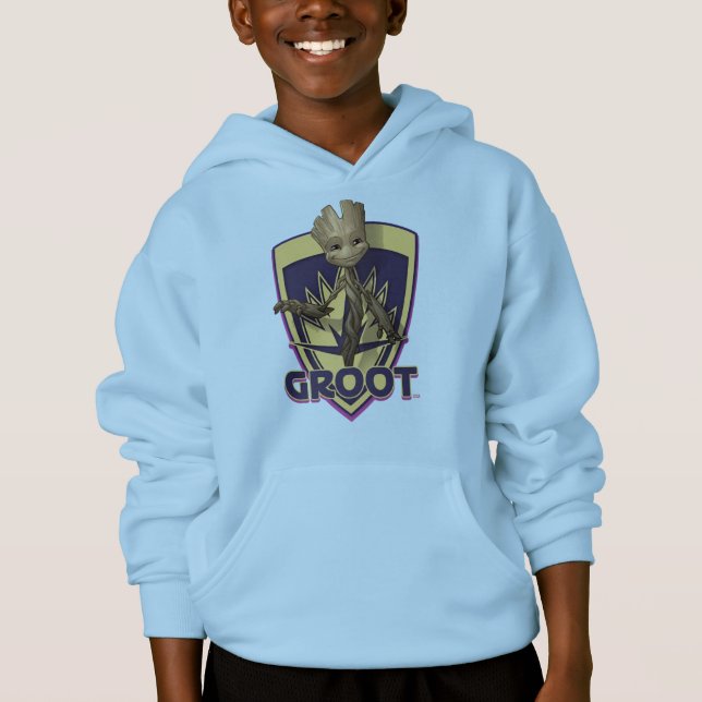 Guardians of the Galaxy | Baby Groot Crest Hoodie (Front)