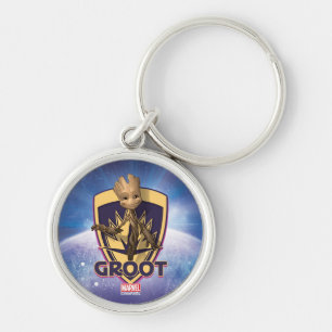 Guardians of the Galaxy Baby Groot Crest Keychain