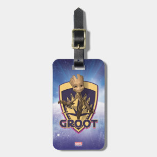 Guardians of the Galaxy Baby Groot Crest Luggage Tag