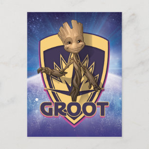 Guardians of the Galaxy   Baby Groot Crest Postcard
