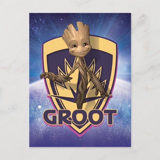 Guardians of the Galaxy | Baby Groot Crest Postcard (Front)