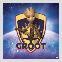 Guardians of the Galaxy | Baby Groot Crest Poster
