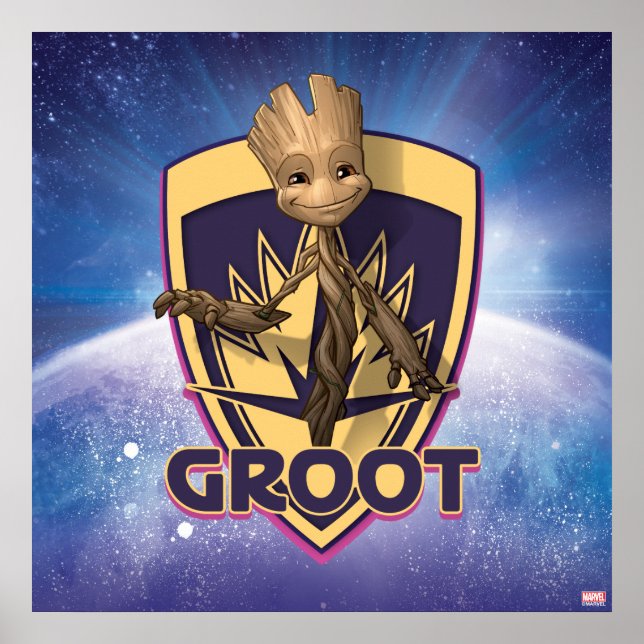 Guardians of the Galaxy | Baby Groot Crest Poster (Front)