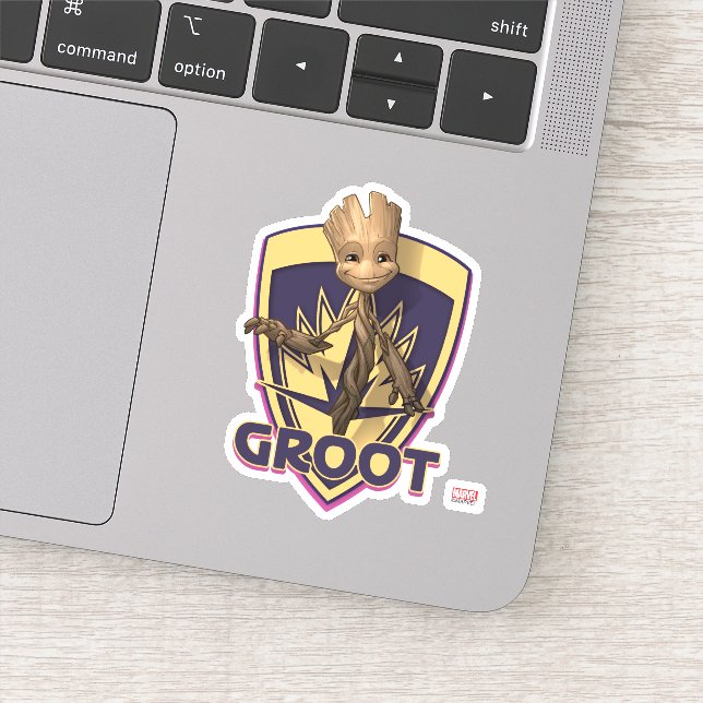 Guardians of the Galaxy | Baby Groot Crest Sticker (Detail)