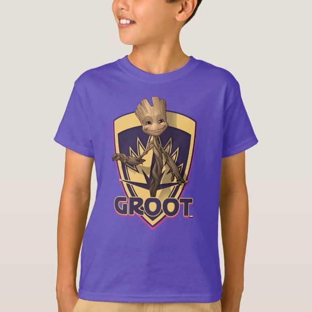 Guardians of the Galaxy | Baby Groot Crest T-Shirt (Front)