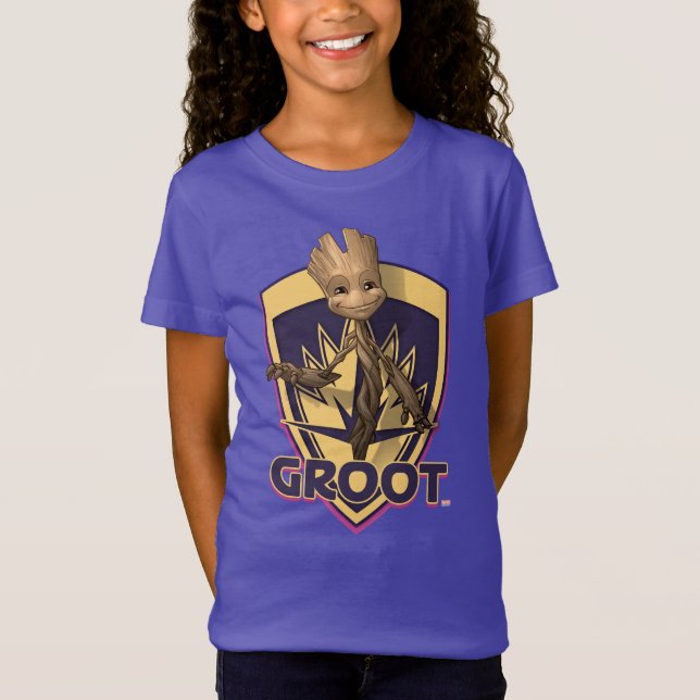 Guardians of the Galaxy | Baby Groot Crest T-Shirt (Front)