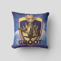 Guardians of the Galaxy | Baby Groot Crest Throw Pillow