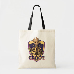 Guardians of the Galaxy Baby Groot Crest Tote Bag