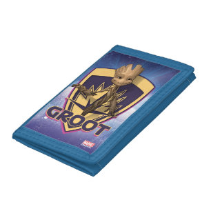 Guardians of the Galaxy Baby Groot Crest Trifold Wallet