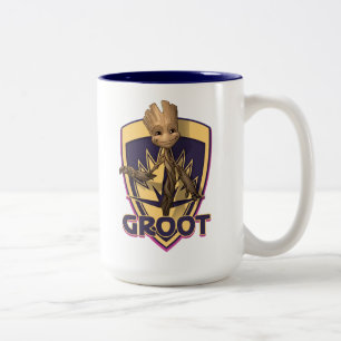 Guardians of the Galaxy   Baby Groot Crest Two-Tone Coffee Mug