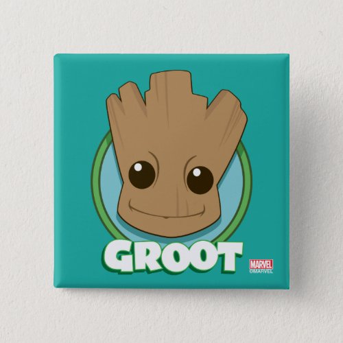 Guardians of the Galaxy  Baby Groot Face Button