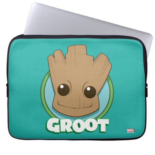 Guardians of the Galaxy  Baby Groot Face Laptop Sleeve