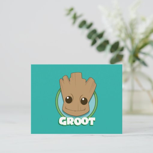 Guardians of the Galaxy | Baby Groot Face Postcard | Zazzle