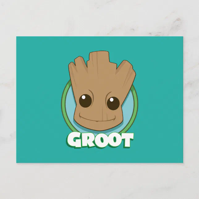 Guardians of the Galaxy | Baby Groot Face Postcard | Zazzle